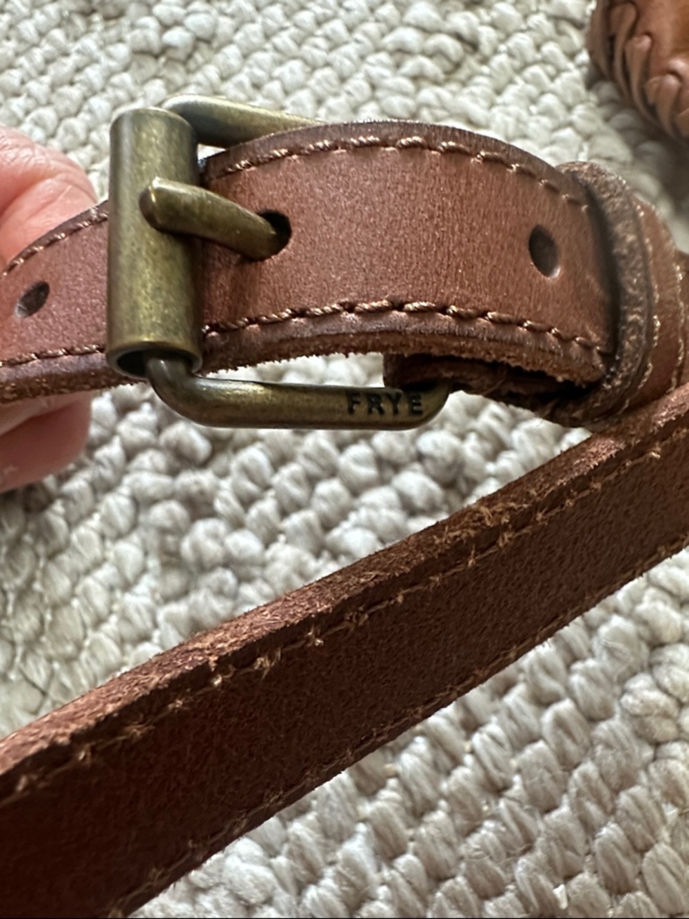 Like new Frye Brown Leather Crossbody Belt Bag - Picture 3 of 8